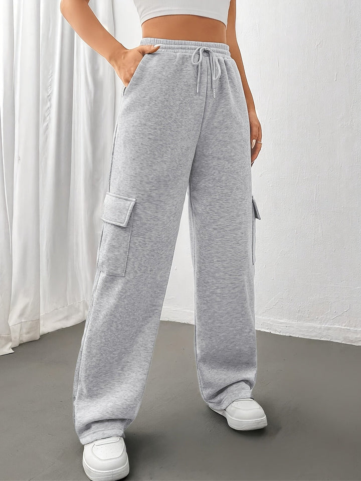 Cheryl | Drawstring Relaxed-Fit Cargo Sweatpants for Fall