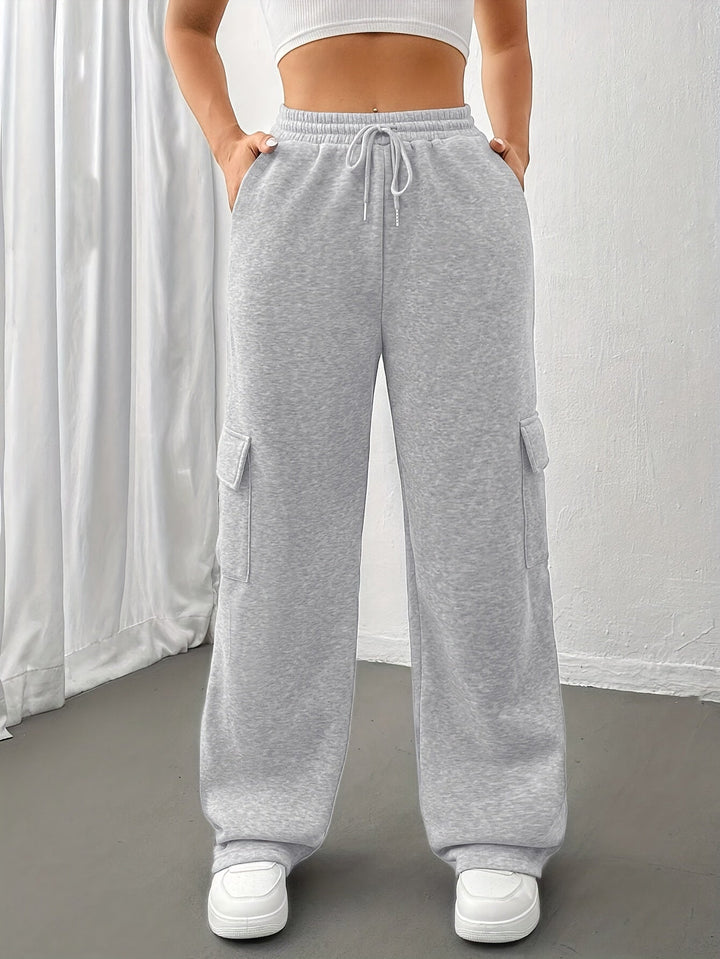 Cheryl | Drawstring Relaxed-Fit Cargo Sweatpants for Fall