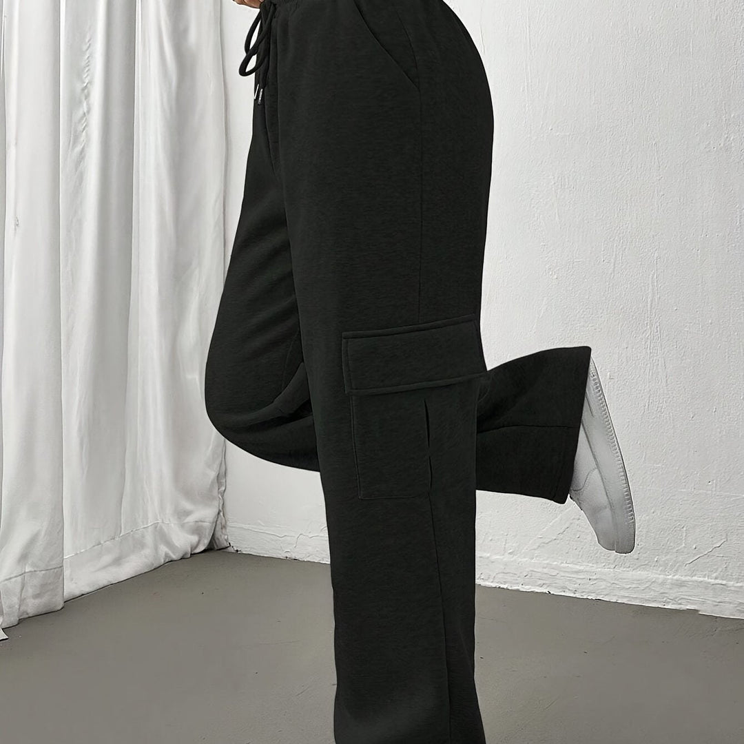 Cheryl | Drawstring Relaxed-Fit Cargo Sweatpants for Fall