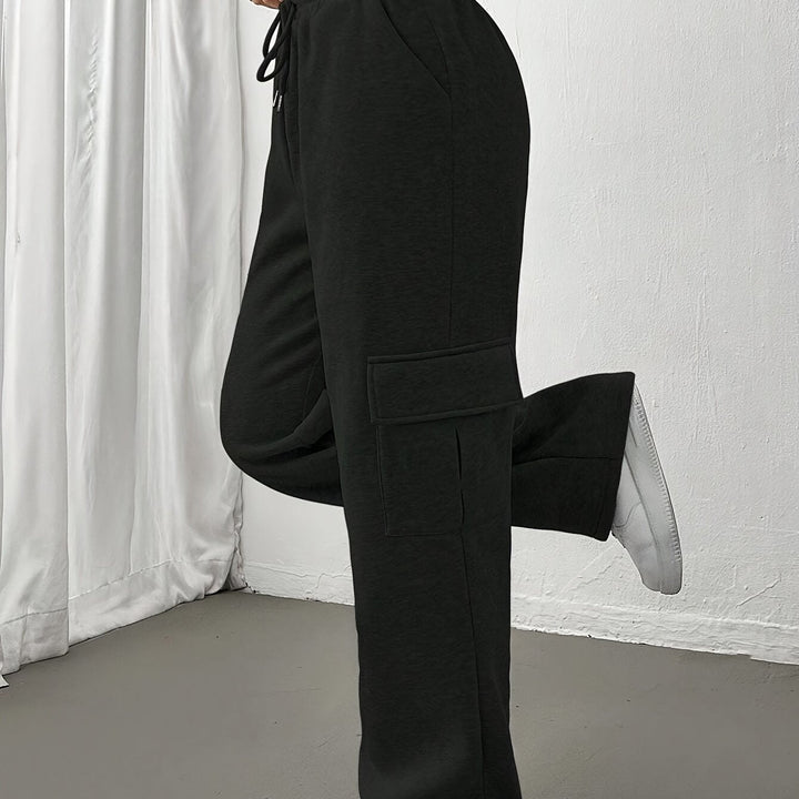 Cheryl | Drawstring Relaxed-Fit Cargo Sweatpants for Fall