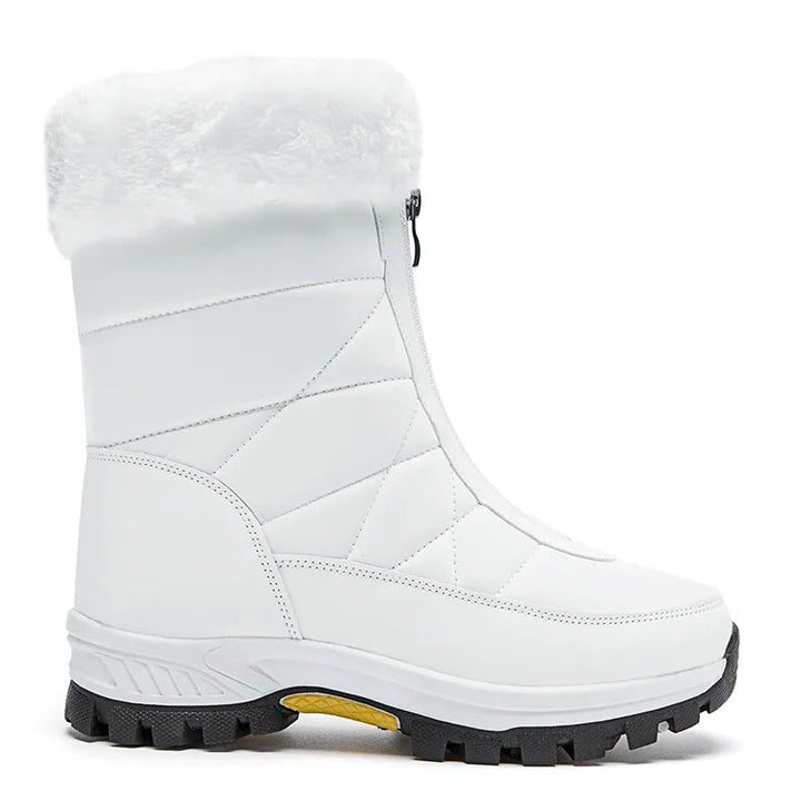 Courtney | Faux Fur Cuff Lug-Sole Snow Boots