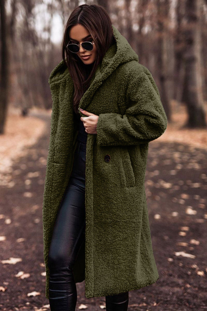 Carly | Oversized Knee-Length Teddy Coat for Winter