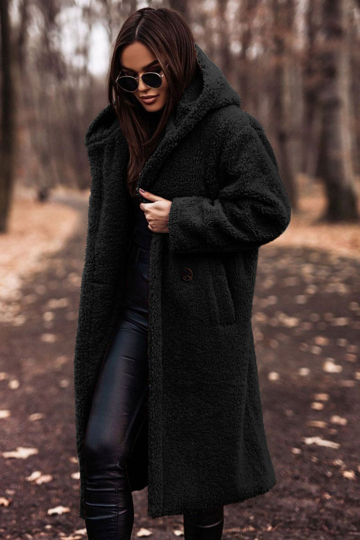 Carly | Oversized Knee-Length Teddy Coat for Winter