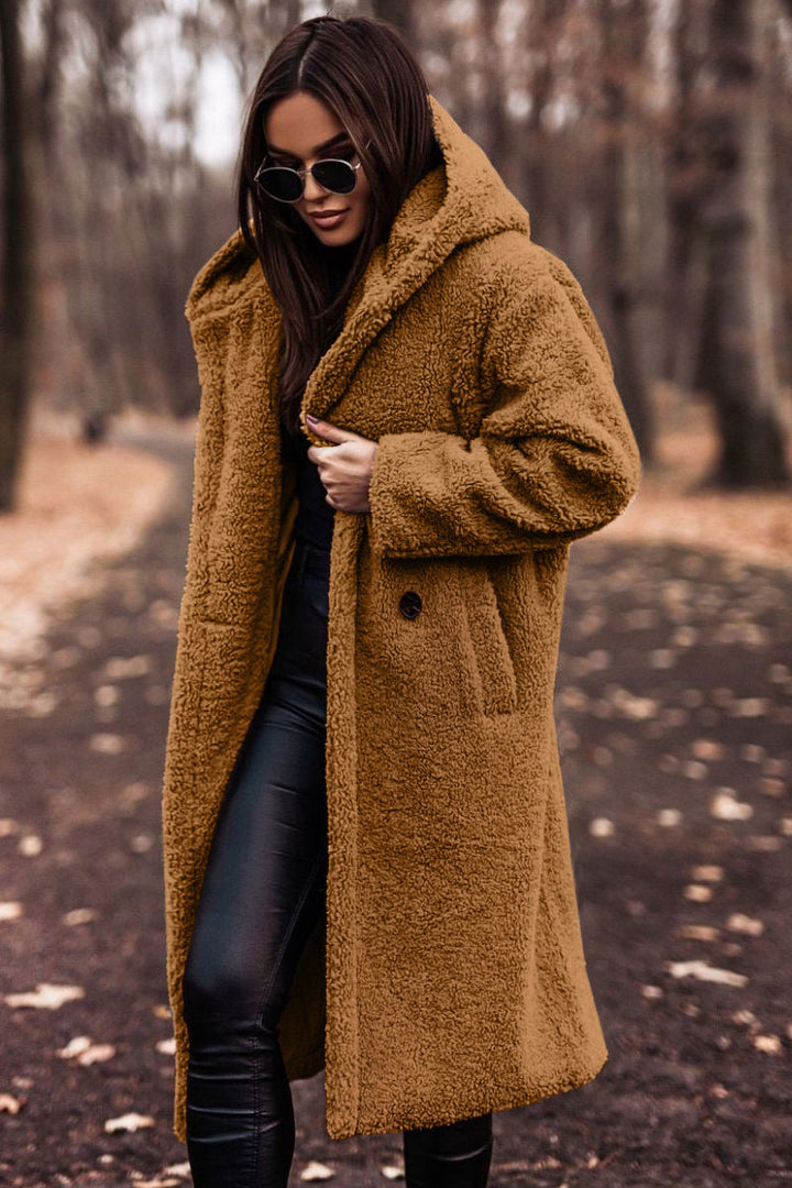 Carly | Oversized Knee-Length Teddy Coat for Winter