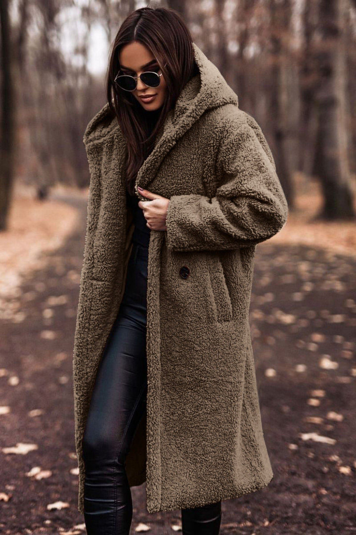Carly | Oversized Knee-Length Teddy Coat for Winter