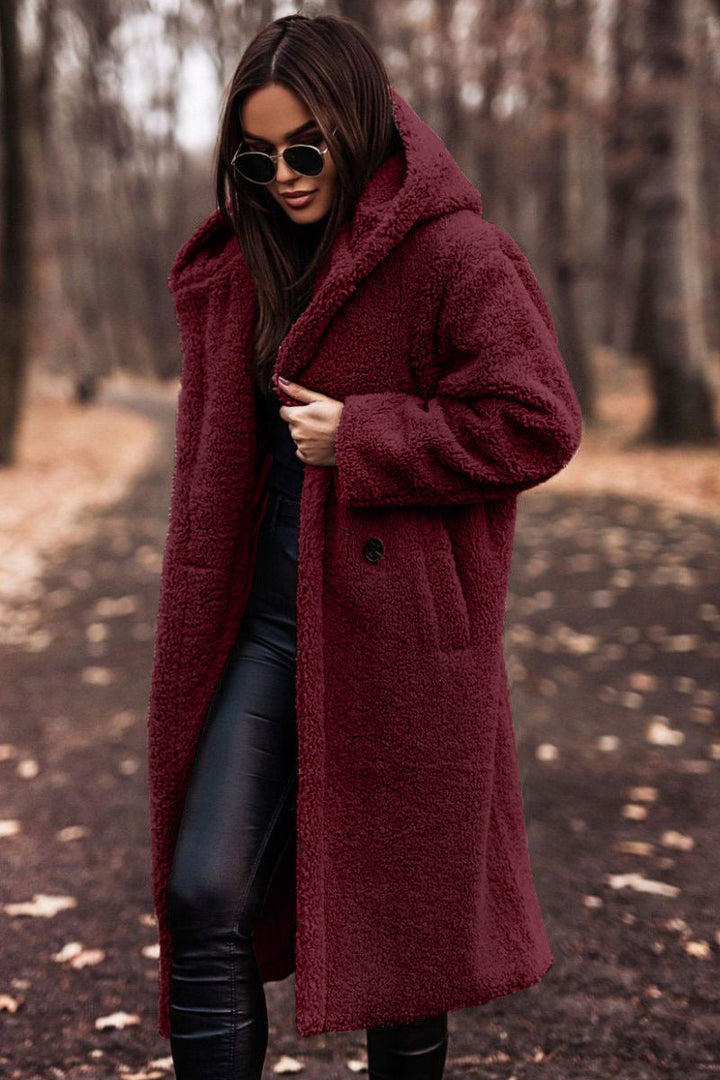 Carly | Oversized Knee-Length Teddy Coat for Winter