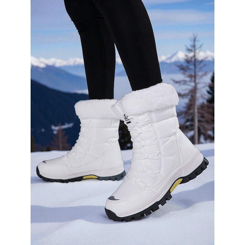 Dawn | Plush-Lined Waterproof Lace-Up Snow Boots