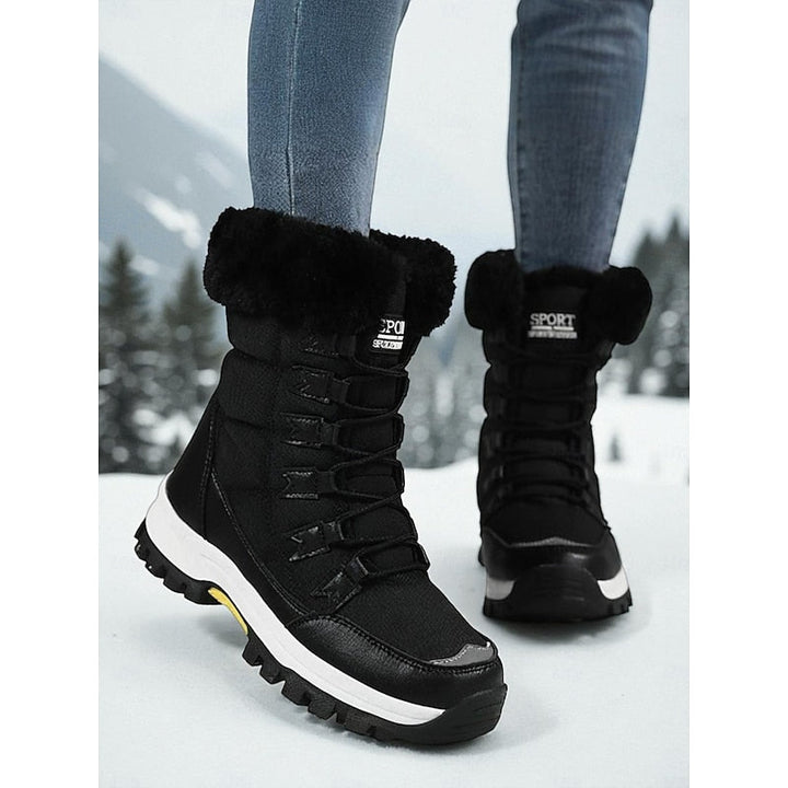 Dawn | Plush-Lined Waterproof Lace-Up Snow Boots