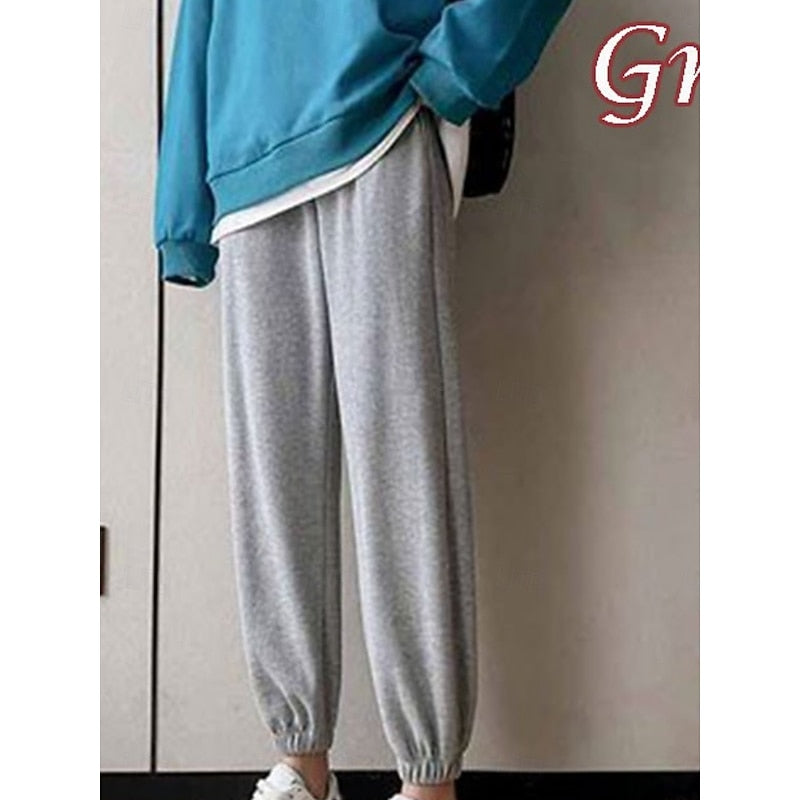 Delilah | Fleece-Lined High-Waisted Sweatpants for Winter
