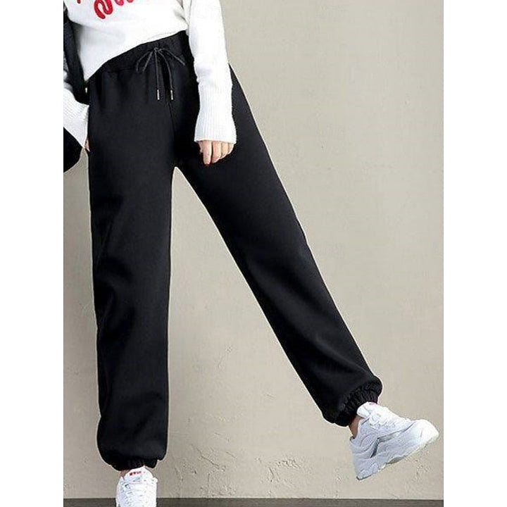 Delilah | Fleece-Lined High-Waisted Sweatpants for Winter