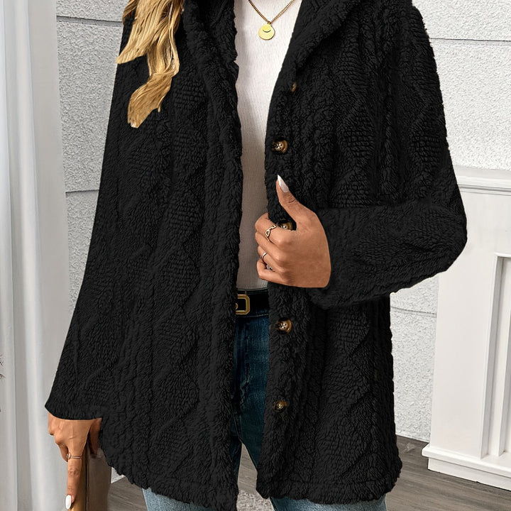 Debra | Button-Front Sherpa Coat for Winter