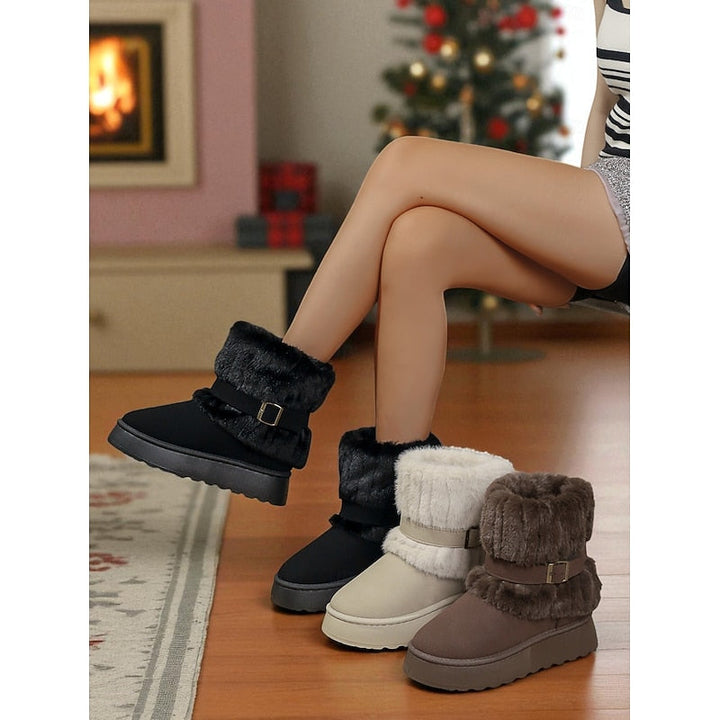 Kendall | Waterproof Buckle-Strap Ankle Snow Boots