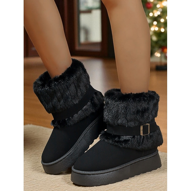 Kendall | Waterproof Buckle-Strap Ankle Snow Boots