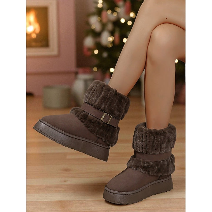 Kendall | Waterproof Buckle-Strap Ankle Snow Boots