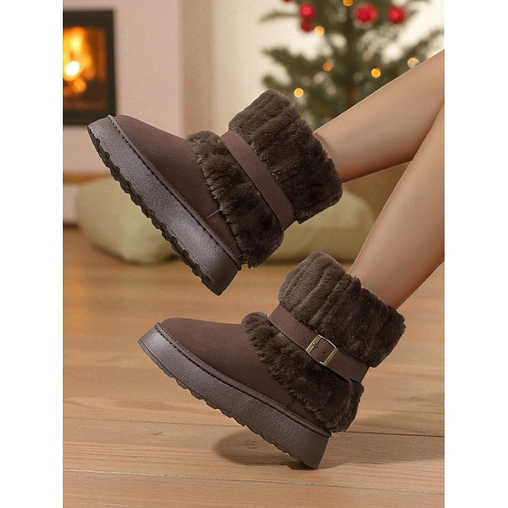 Kendall | Waterproof Buckle-Strap Ankle Snow Boots