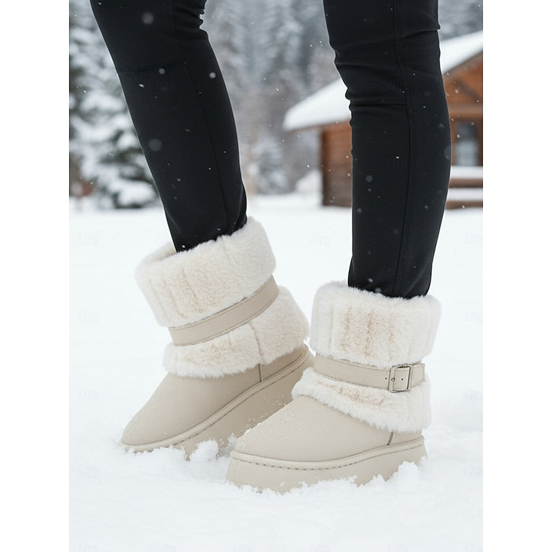 Kendall | Waterproof Buckle-Strap Ankle Snow Boots