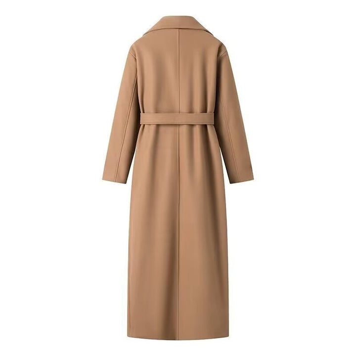 Denise | Belted Double-Breasted Maxi Trench Coat