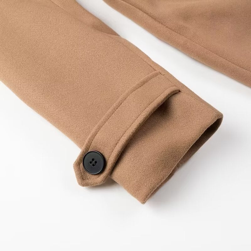 Denise | Belted Double-Breasted Maxi Trench Coat
