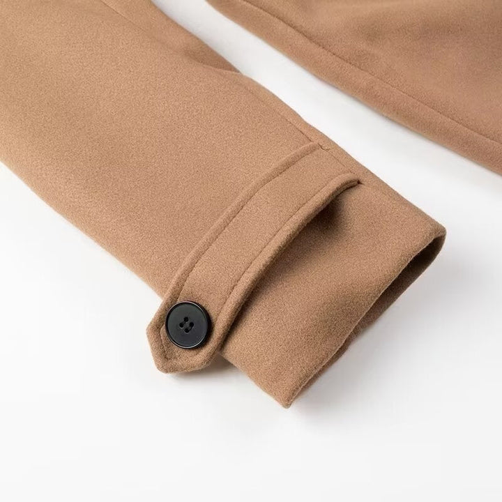 Denise | Belted Double-Breasted Maxi Trench Coat