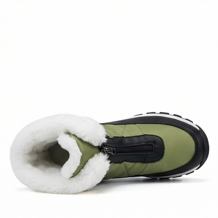 Dakota | Quilted Faux Fur-Lined Zip Snow Boots