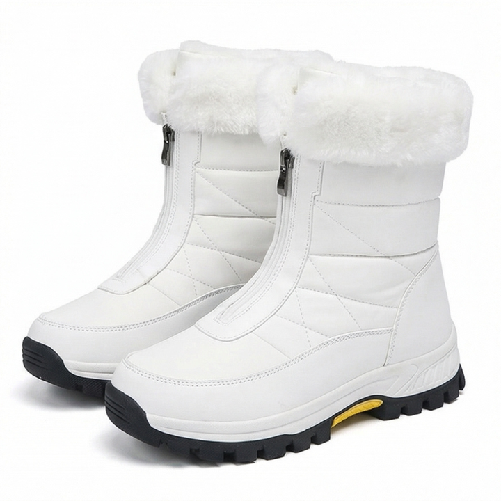Dakota | Quilted Faux Fur-Lined Zip Snow Boots