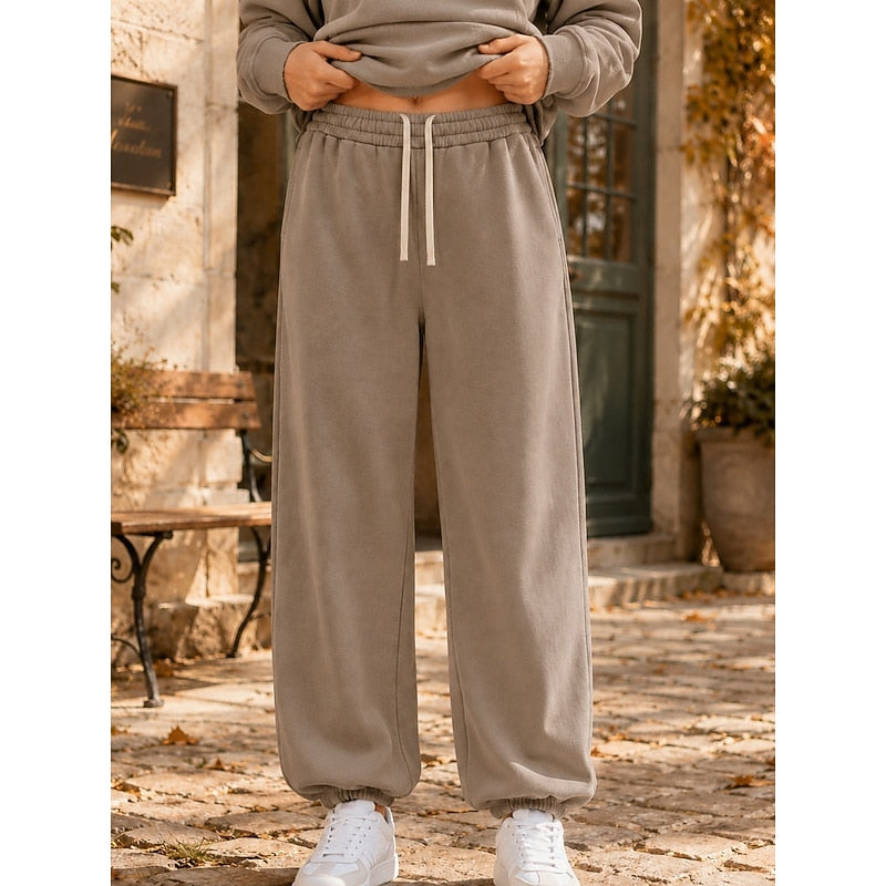 Heidi | Jogger-Cuff Drawstring Relaxed Sweatpants for Fall