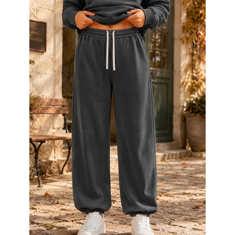 Heidi | Jogger-Cuff Drawstring Relaxed Sweatpants for Fall
