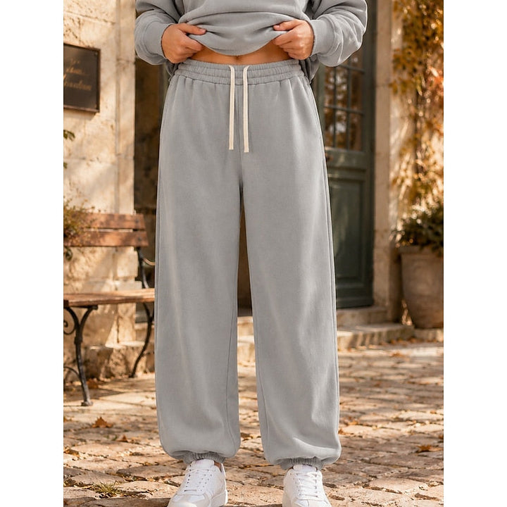 Heidi | Jogger-Cuff Drawstring Relaxed Sweatpants for Fall