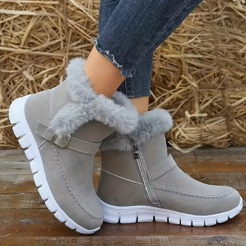 Holly | Plush-Lined Waterproof Ankle Winter Boots