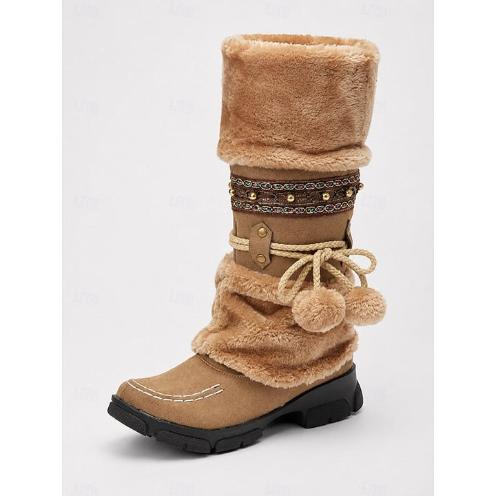 Hannah | Faux Fur-Lined Waterproof Boho Winter Boots
