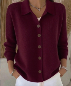 Sienna | Button-Up Collared Cardigan