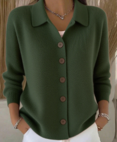 Sienna | Button-Up Collared Cardigan