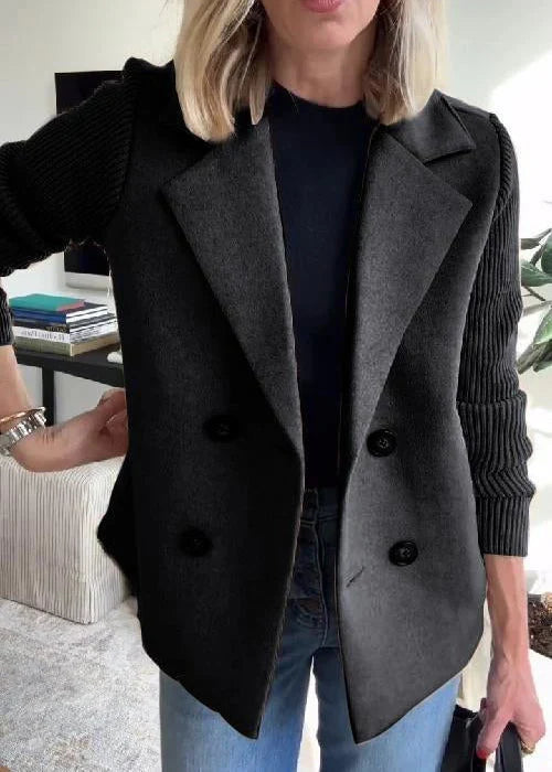 Lucy | Tailored Button-Accent Midi Coat