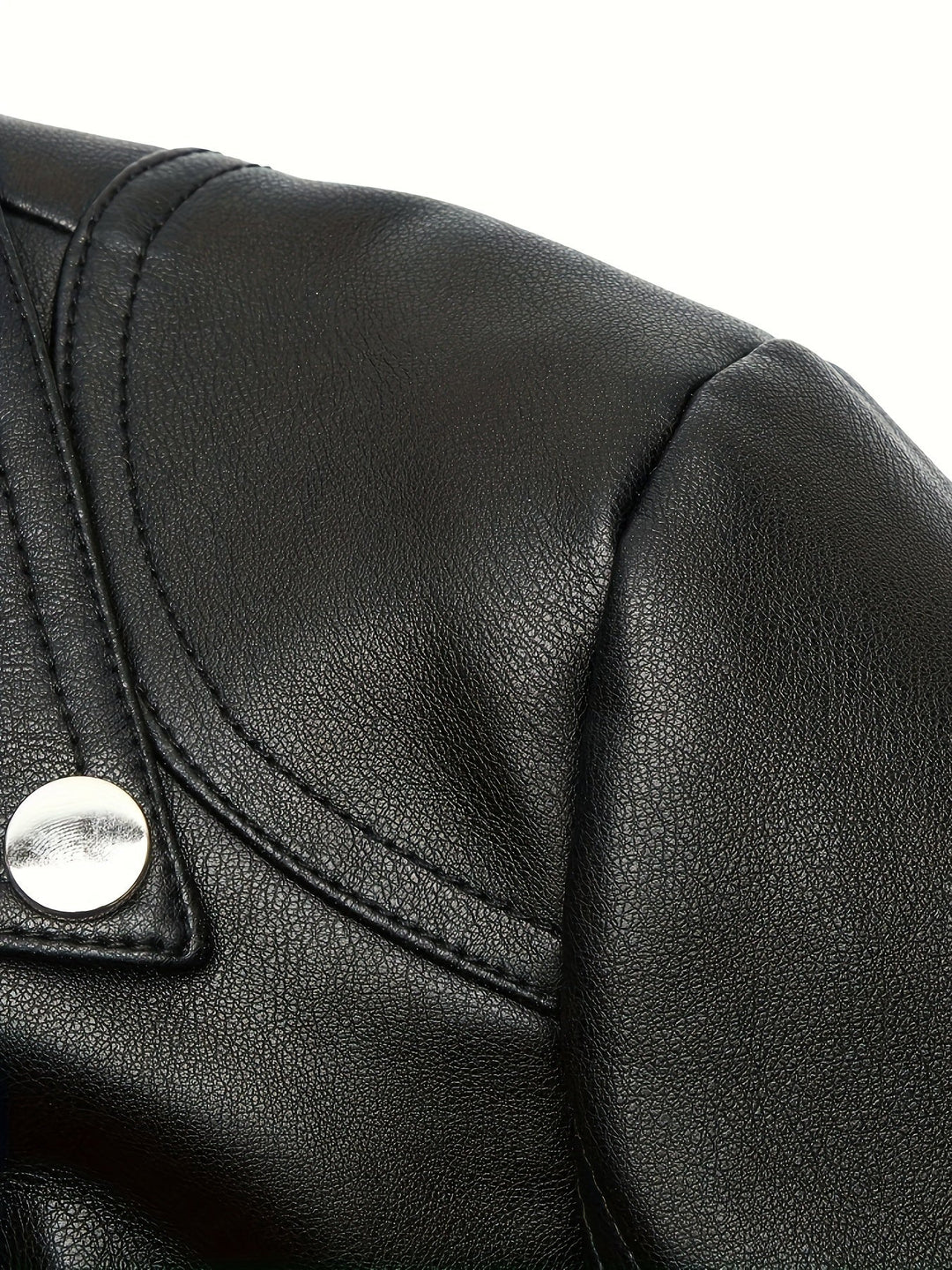 Lacey | Asymmetric-Zip Faux-Leather Biker Jacket