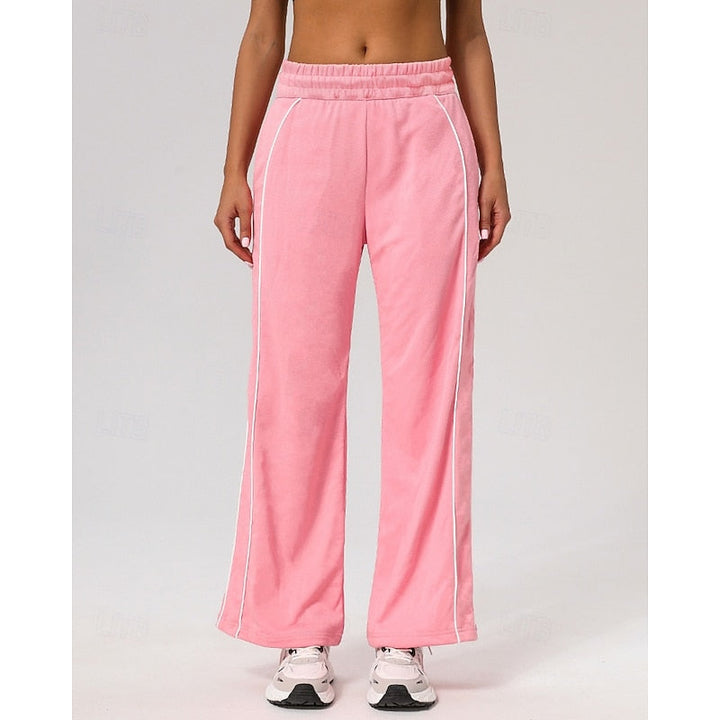 Lydia | Side-Stripe High-Waisted Straight-Leg Sweatpants