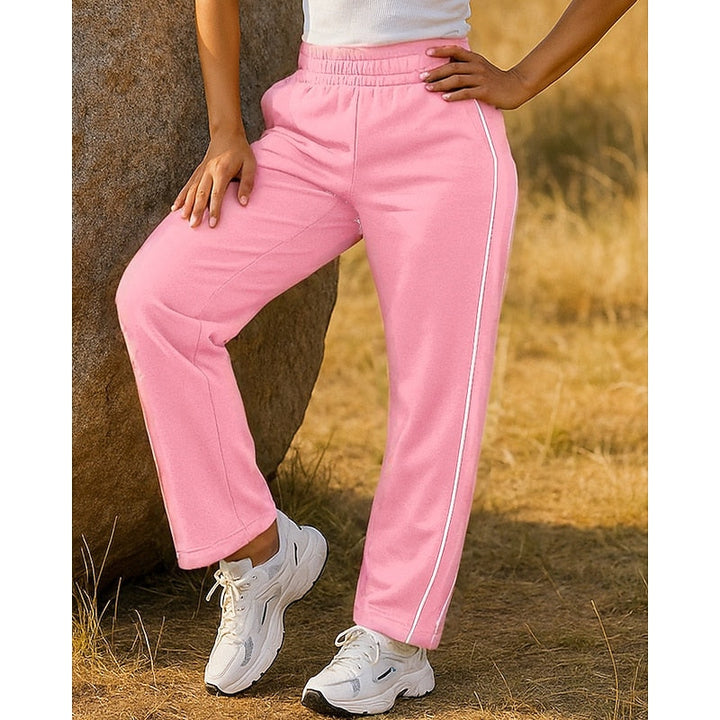 Lydia | Side-Stripe High-Waisted Straight-Leg Sweatpants