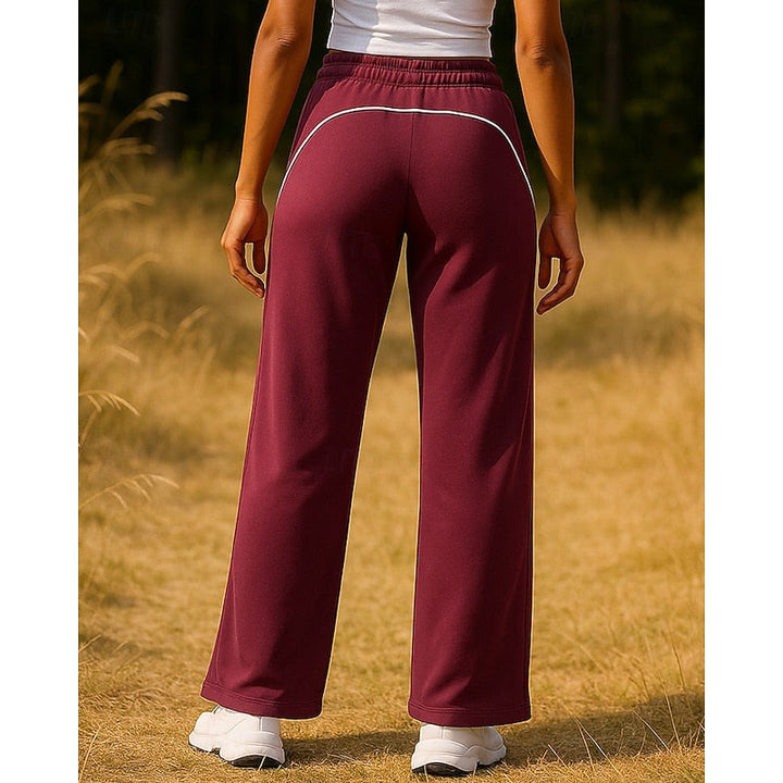 Lydia | Side-Stripe High-Waisted Straight-Leg Sweatpants