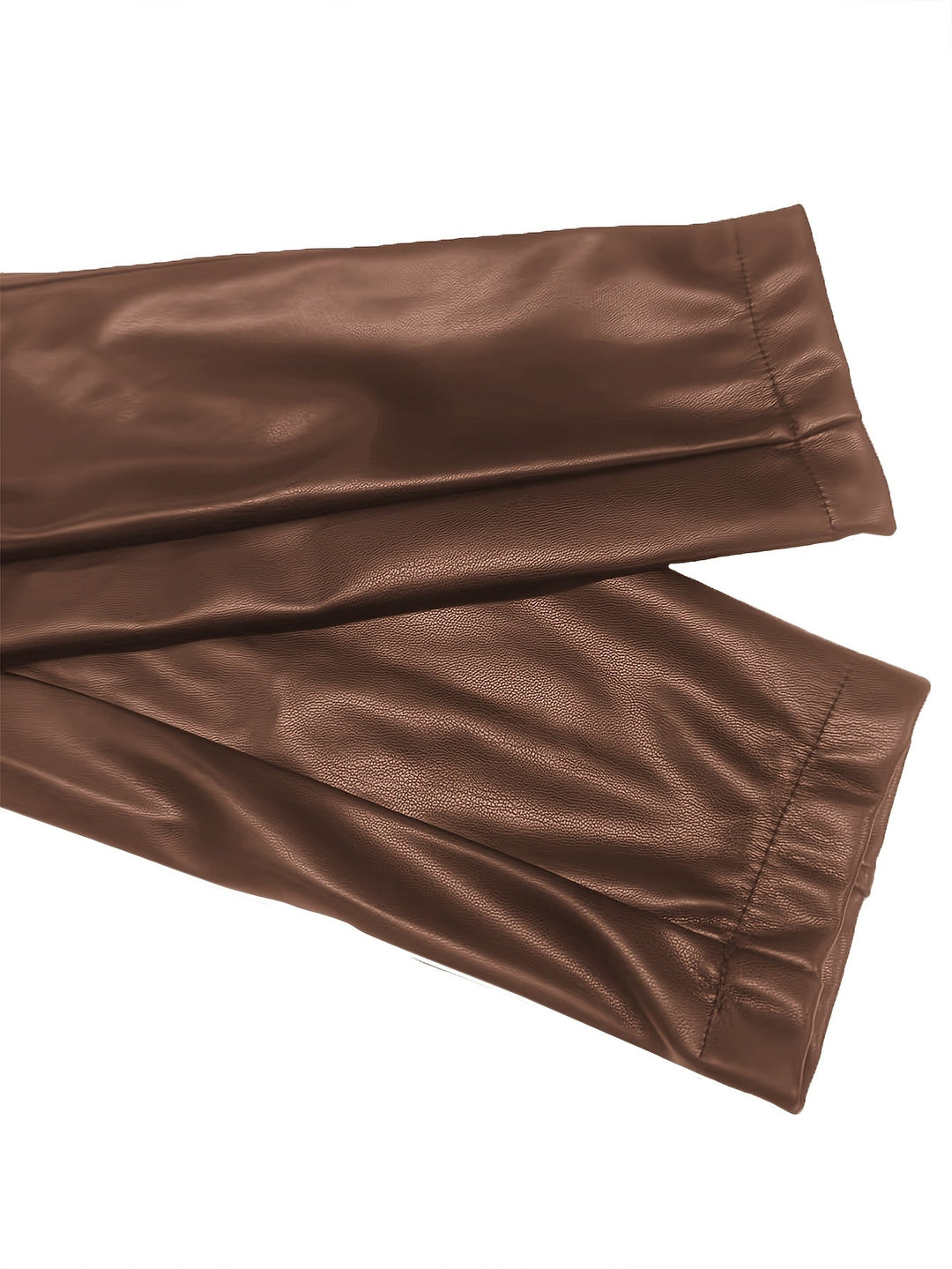 Mariah | Cropped Zip-Up Faux-Leather Jacket
