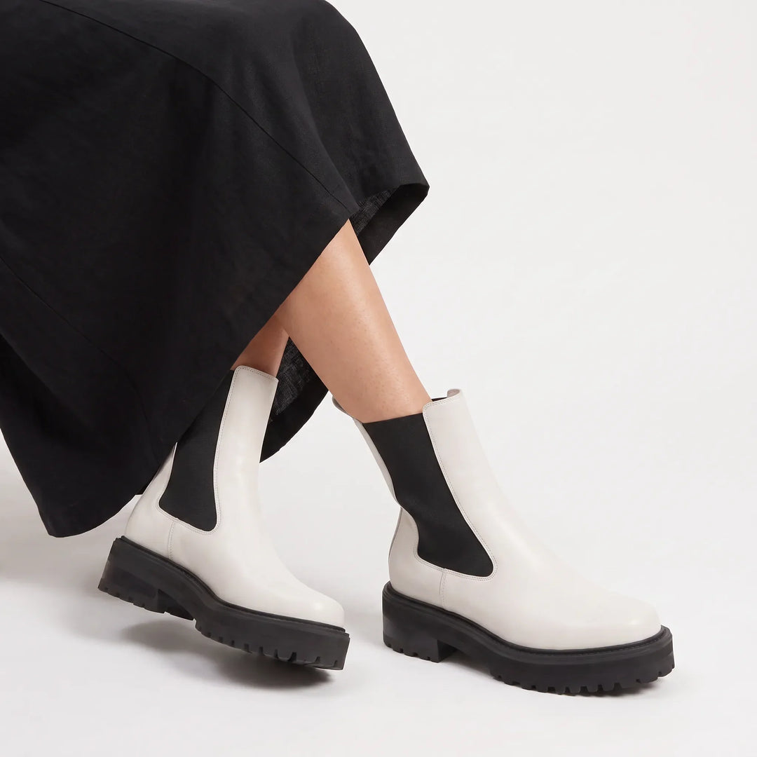 Marissa | Lug-Sole Platform Chelsea Boots
