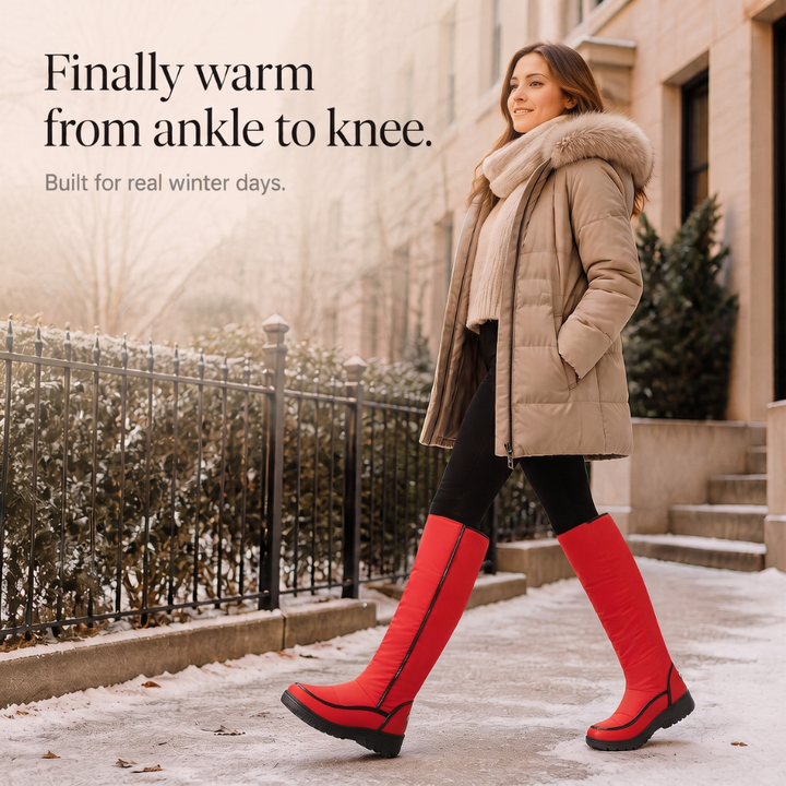 Natalie | Faux Fur-Lined Quilted Knee-High Snow Boots