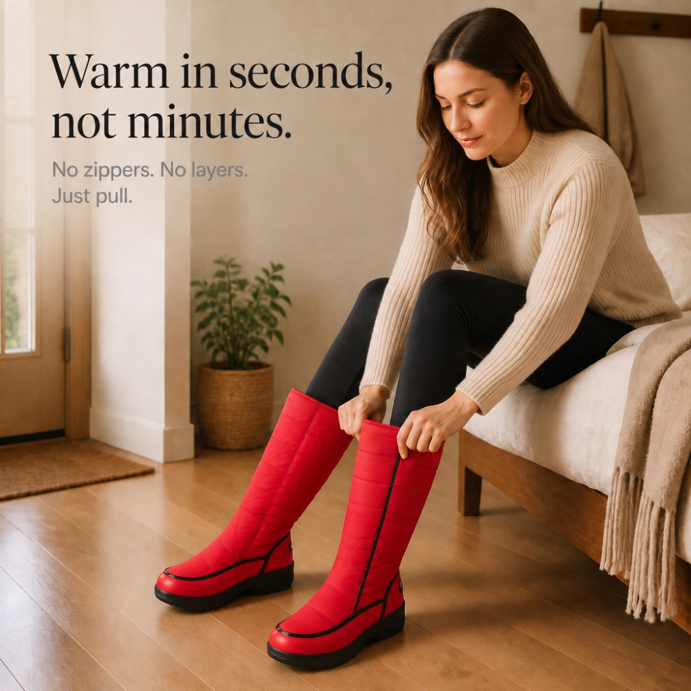 Natalie | Faux Fur-Lined Quilted Knee-High Snow Boots