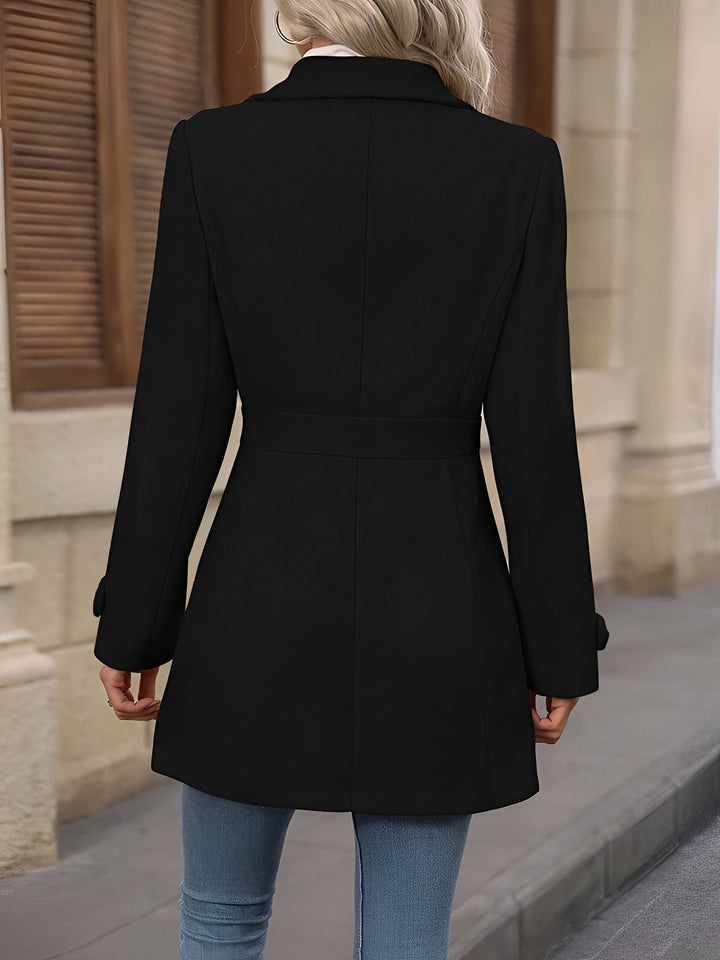 Andrea | Waist-Tab Single-Breasted Trench Coat for Fall