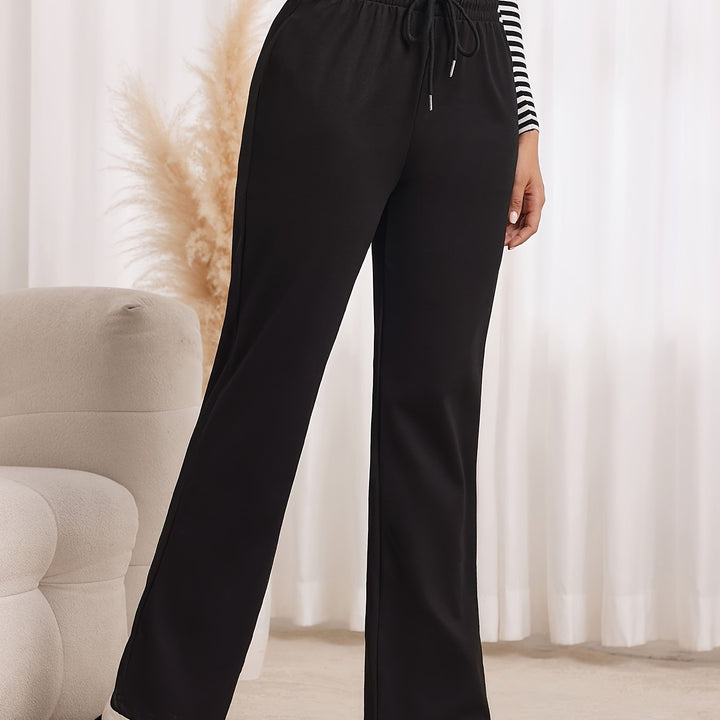 Robin | Drawstring-Waist Wide-Leg Sweatpants