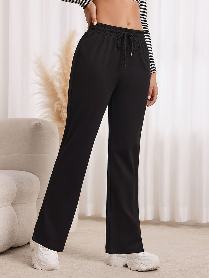 Robin | Drawstring-Waist Wide-Leg Sweatpants