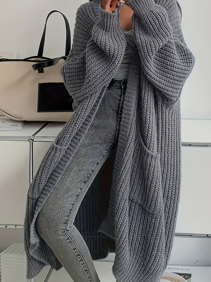 Rebecca | Oversized Open-Front Longline Cardigan