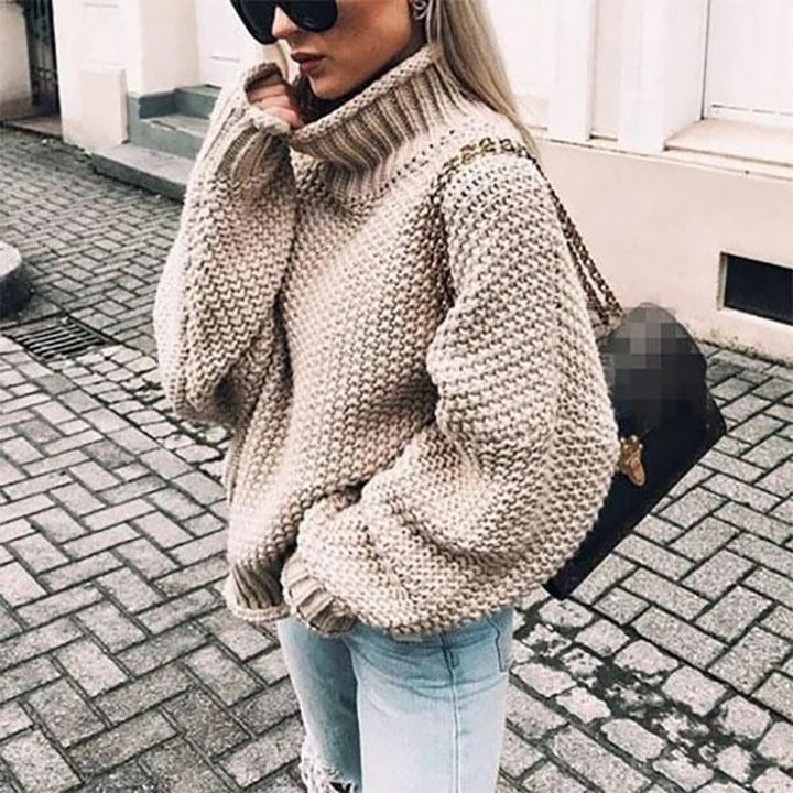 Shirley | Oversized Chunky-Knit Turtleneck Sweater for Winter