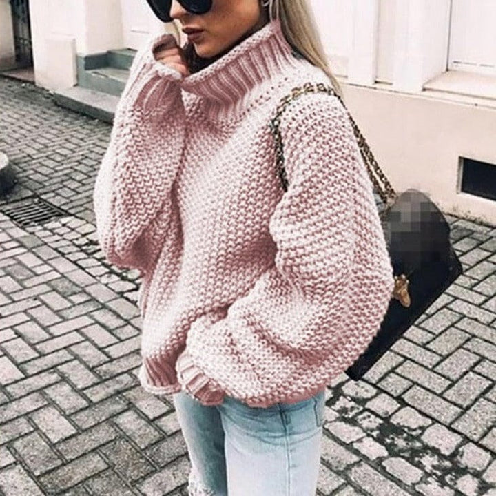 Shirley | Oversized Chunky-Knit Turtleneck Sweater for Winter