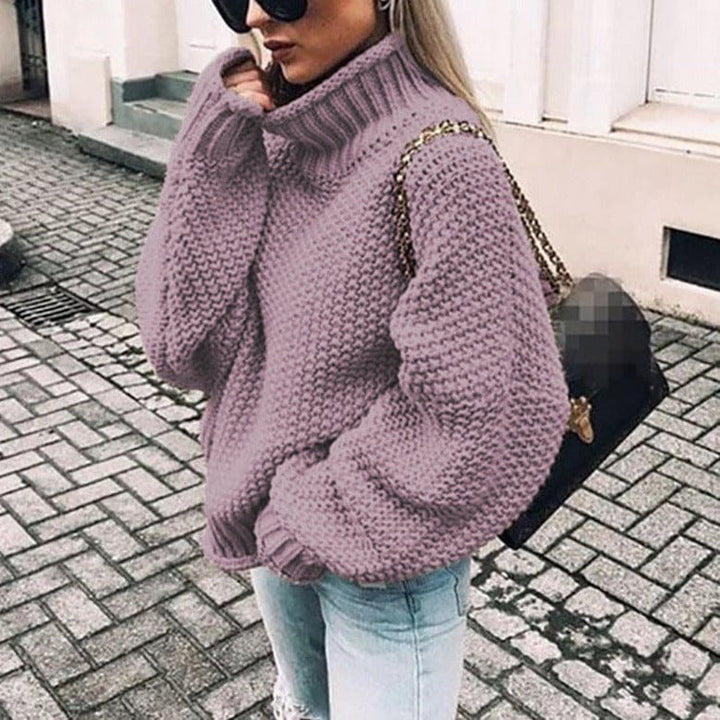 Shirley | Oversized Chunky-Knit Turtleneck Sweater for Winter