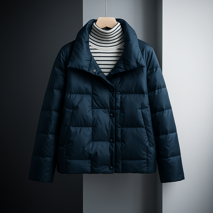Sarah | Water-Resistant Collared Quilted Puffer Jacket
