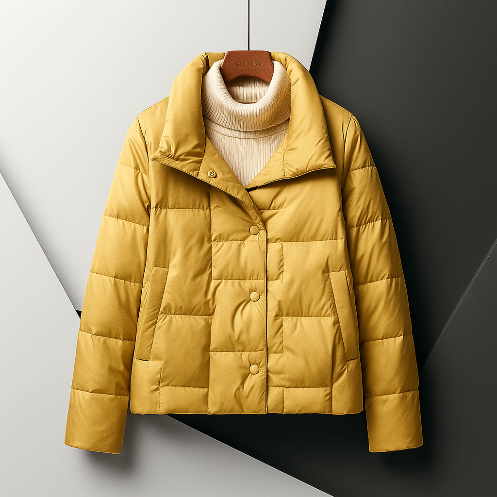 Sarah | Water-Resistant Collared Quilted Puffer Jacket